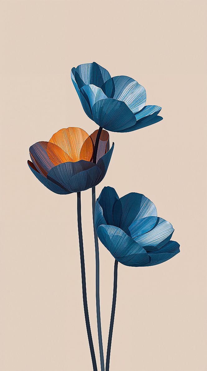 Modern Floral Wallpaper Aesthetic: Fresh Spring Vibes for iPhone