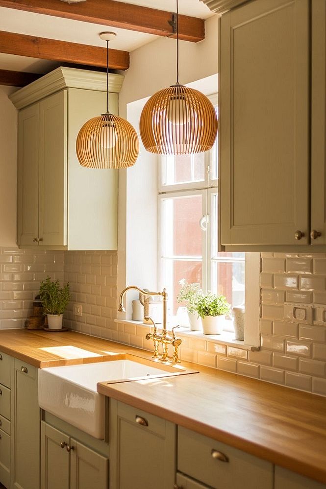 Earthy Green Kitchen Designs for a Serene Home Oasis