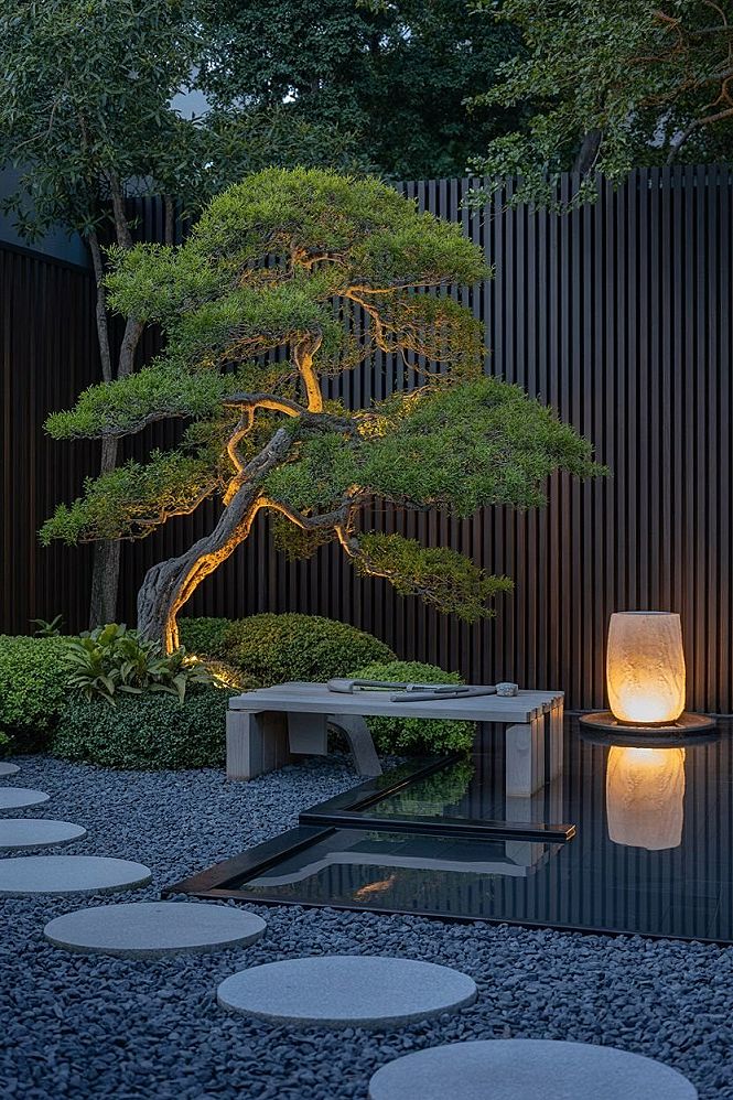 Modern Japanese Garden Oasis: Small Zen Landscape Ideas