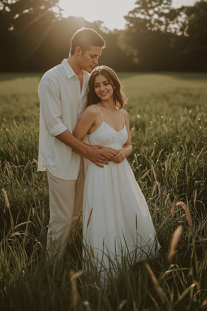 Dreamy Outdoor Engagement Photos: Simple & Unique Pre-Wedding Shoot Ideas