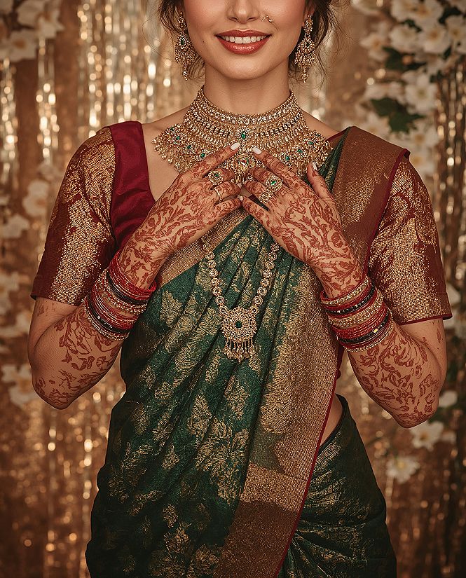 Kanjivaram Wedding Saree: South Indian Bride's Dream Reception Outfit