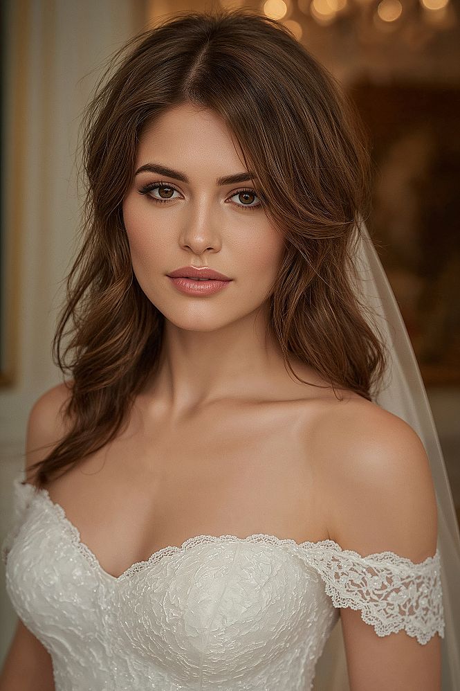 Hollywood Waves: Timeless Half Up Half Down Bridal Hair Inspiration