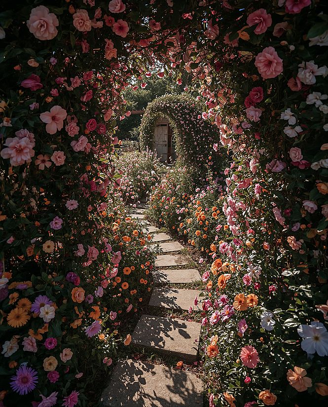 Enchanting Wildflower Fairy Garden Path for a Magical Backyard