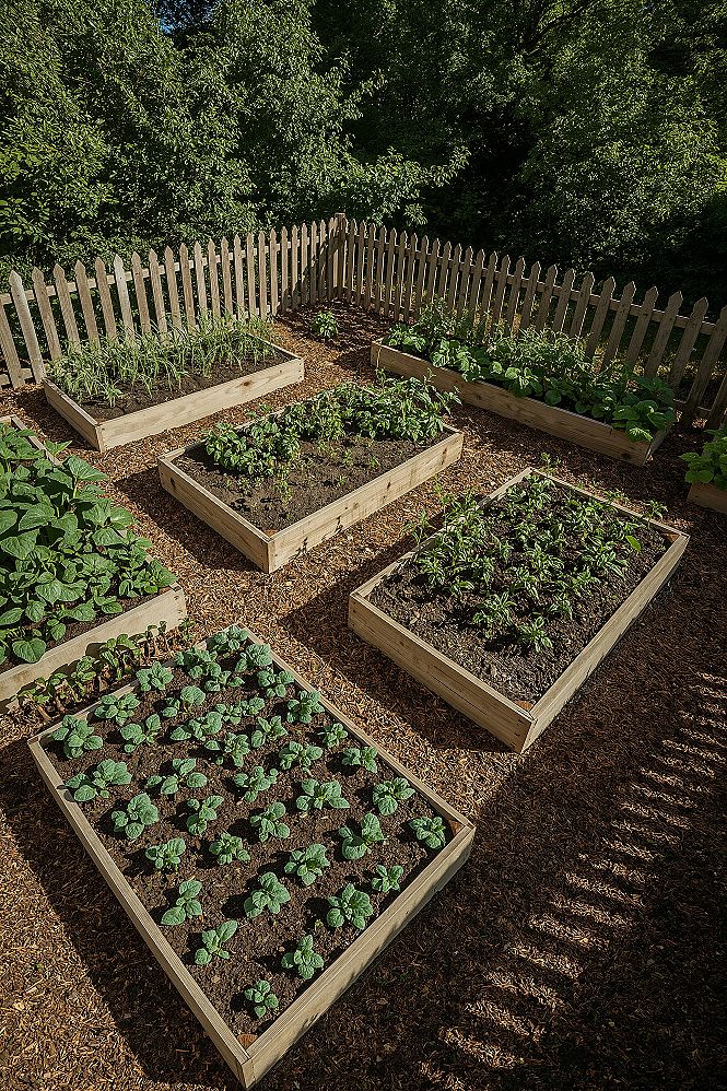 Charming Backyard Raised Beds: Your Small Vegetable Garden Oasis