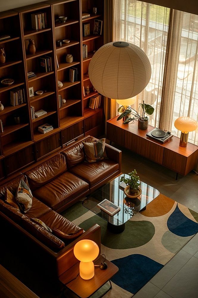 Mid Century Modern Living Room: European Elegance & Dream House Interiors
