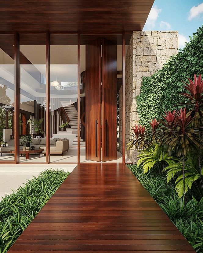 Tropical Modernism: Organic Minimalism Dream Home Inspo