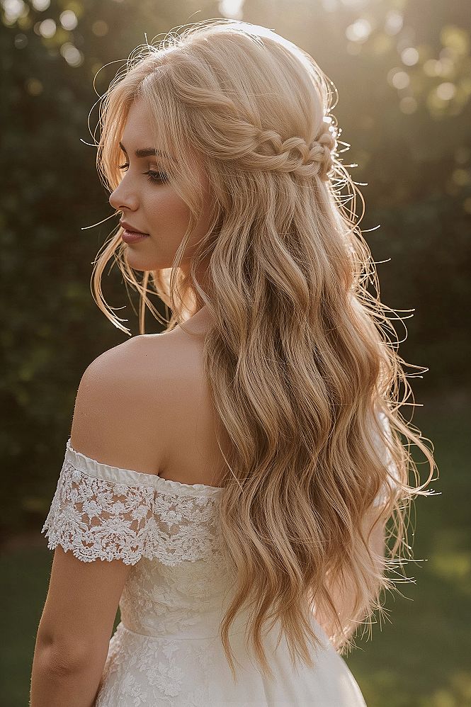 Dreamy Half Up Half Down Wedding Hair Styles: Bridal Inspiration 2024