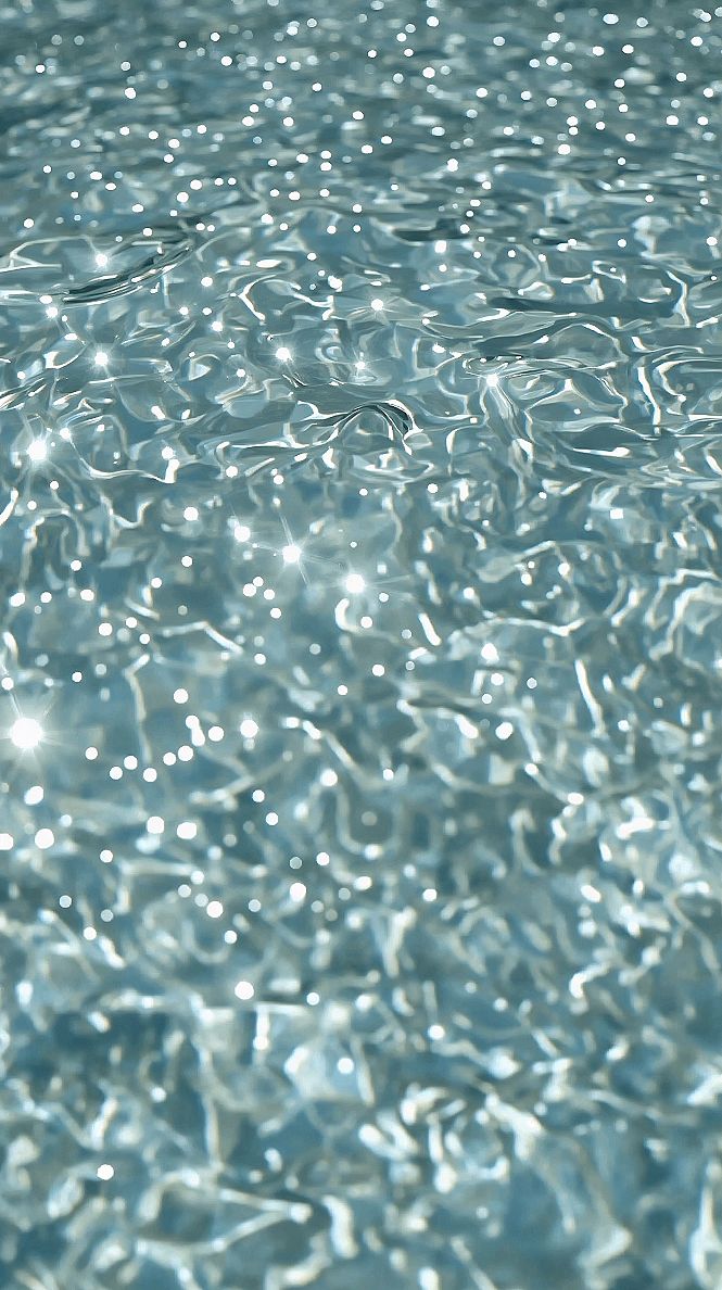 Dreamy Sea 4K iPhone Wallpaper: Sparkling Light Blue Aesthetic