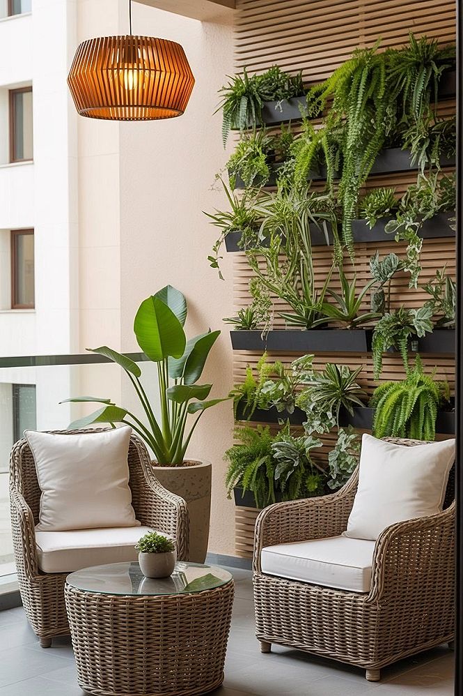 Minimalist Balcony Garden Oasis: Tiny Home Design Ideas