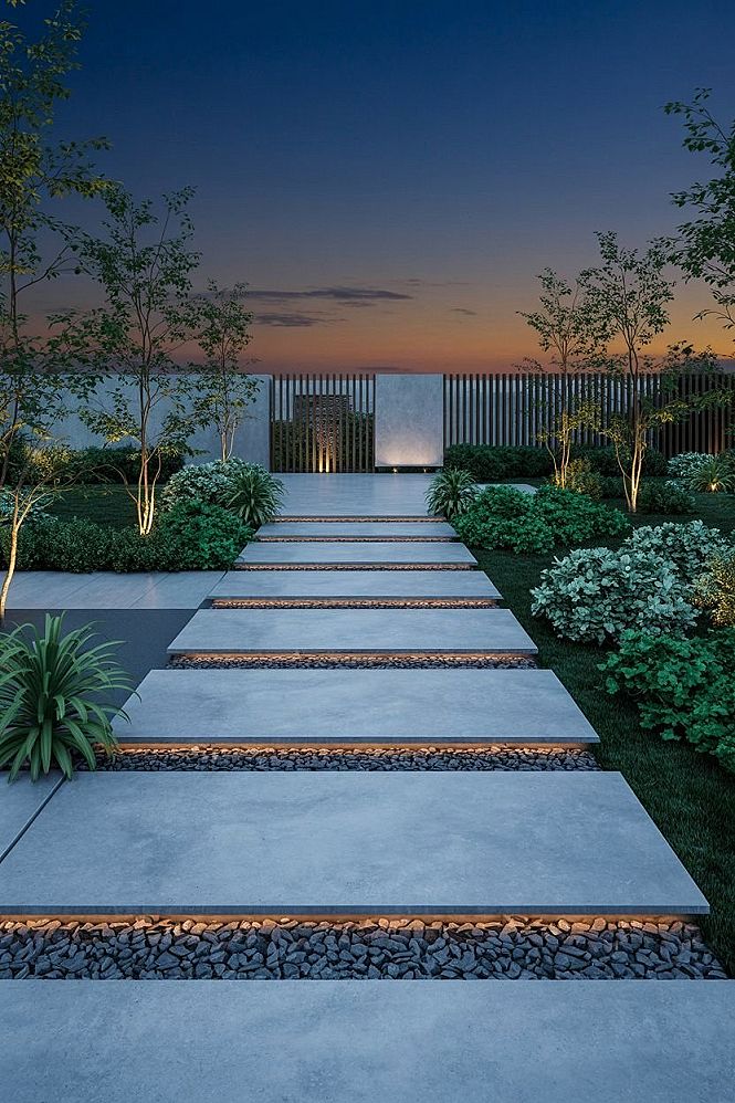 Stunning Garden Transformation: Modern Pathway Lighting & Backyard Upgrades