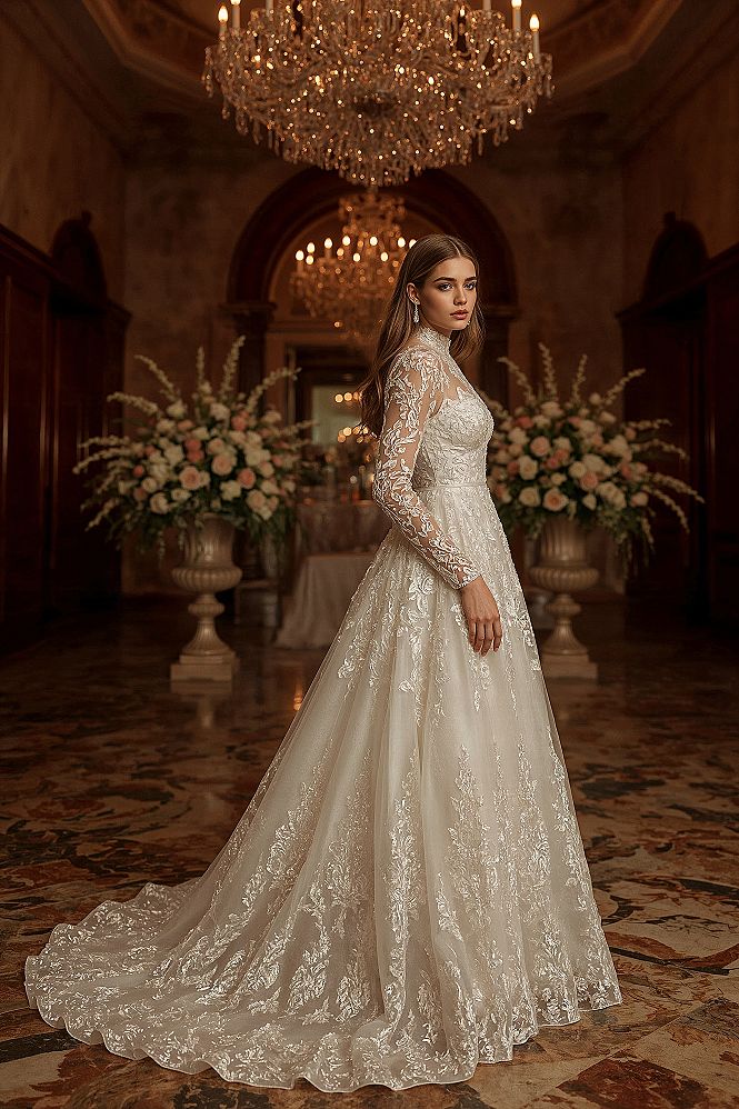 Timeless Elegance: The Perfect Long Sleeve Bridal Gown