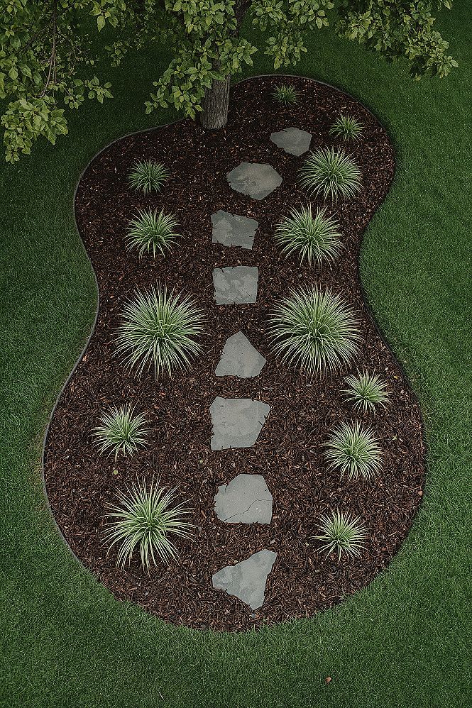 Enchanting Yard Landscaping Around Trees: Stone & Pathway Ideas