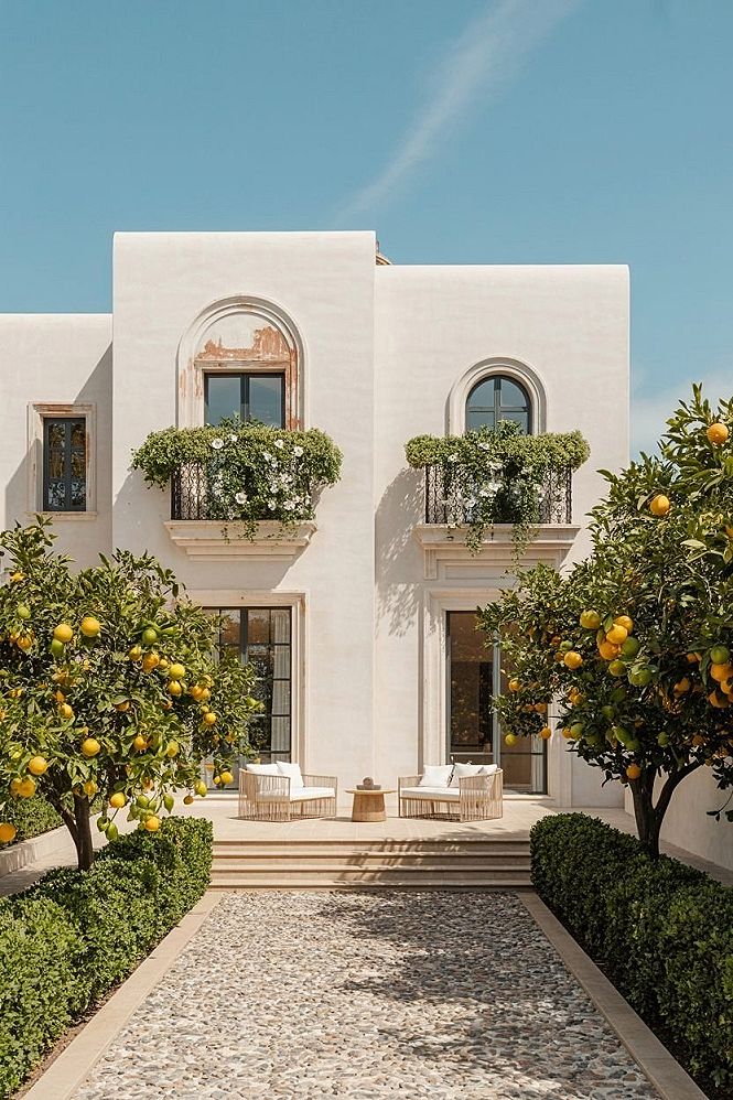 Modern Spanish Mediterranean Home Exterior: Dreamy Curb Appeal