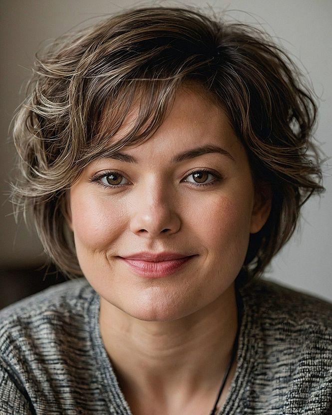 What makes this short, layered shag so effortlessly chic?