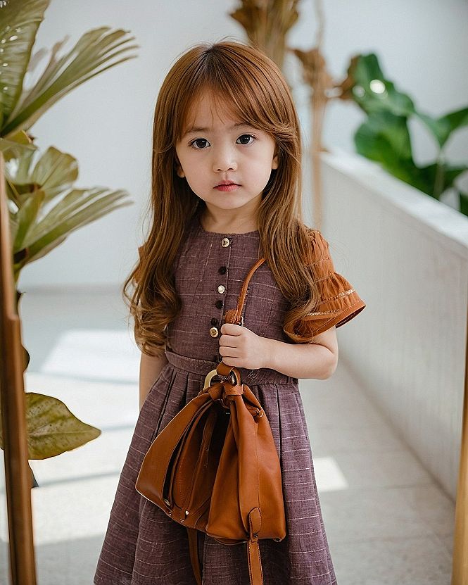 Earthy Tones Dress with a Structured Leather Bag
