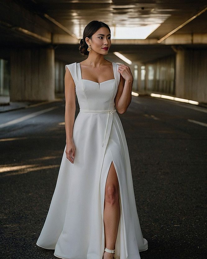 Choosing A Square Neckline White Jumpsuit For Formal Events