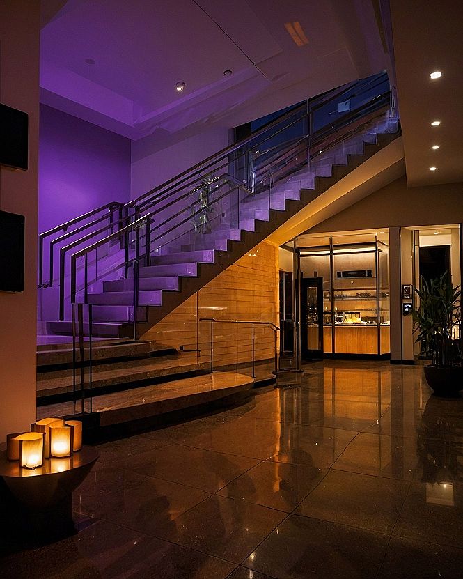 Transforming Entryways and Staircases with Spooky Lighting