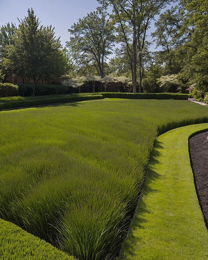 Designing a Spacious Open Lawn With Defined Borders