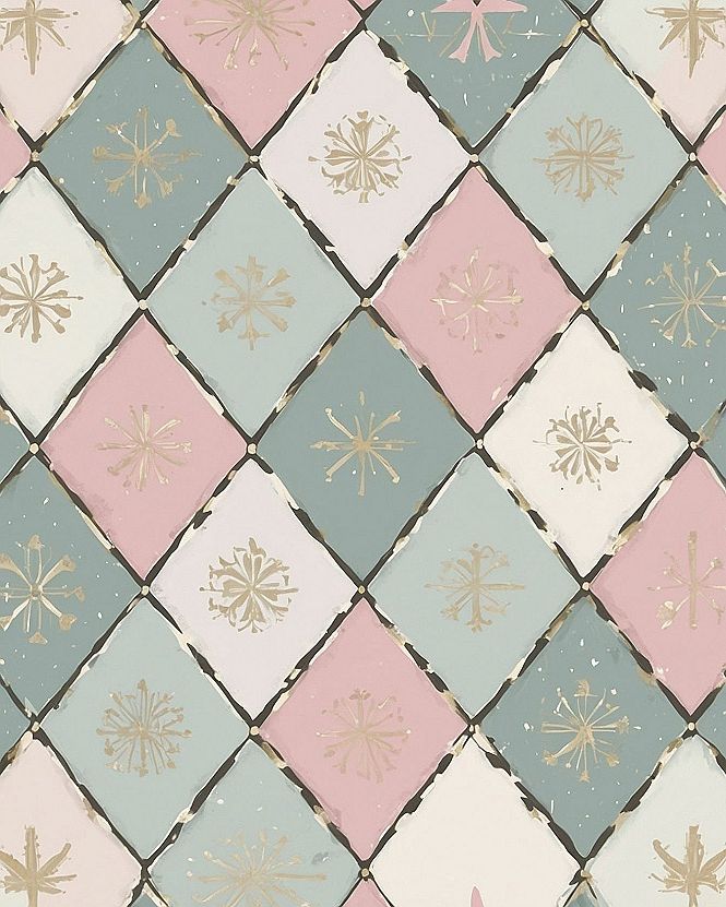 Using Harlequin Patterns for Playful Pink Interiors