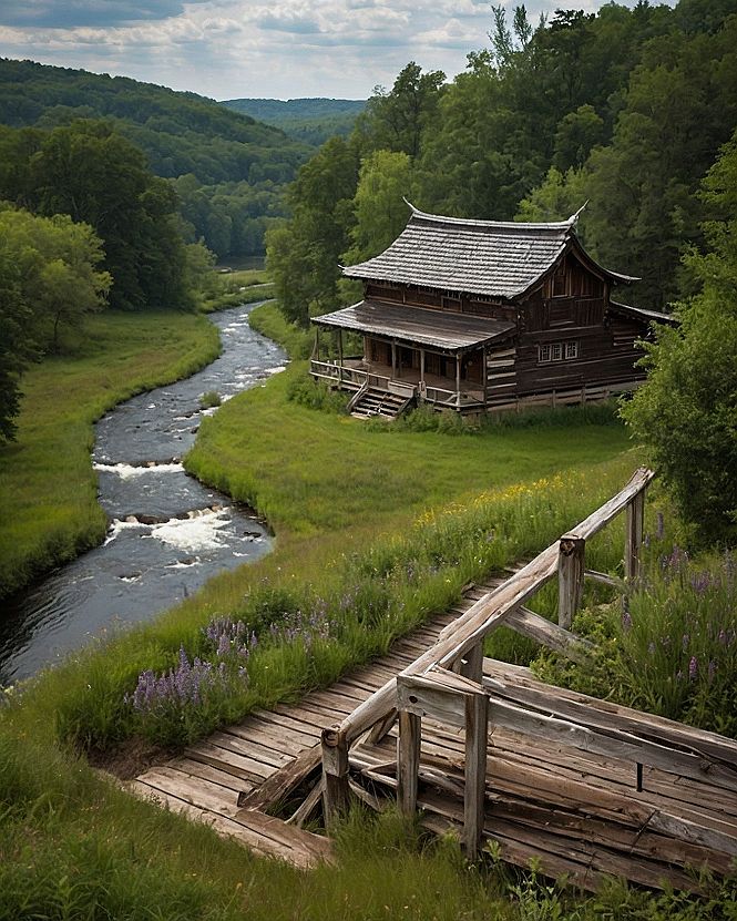 Designing a Peaceful Riverside Cabin Hideaway