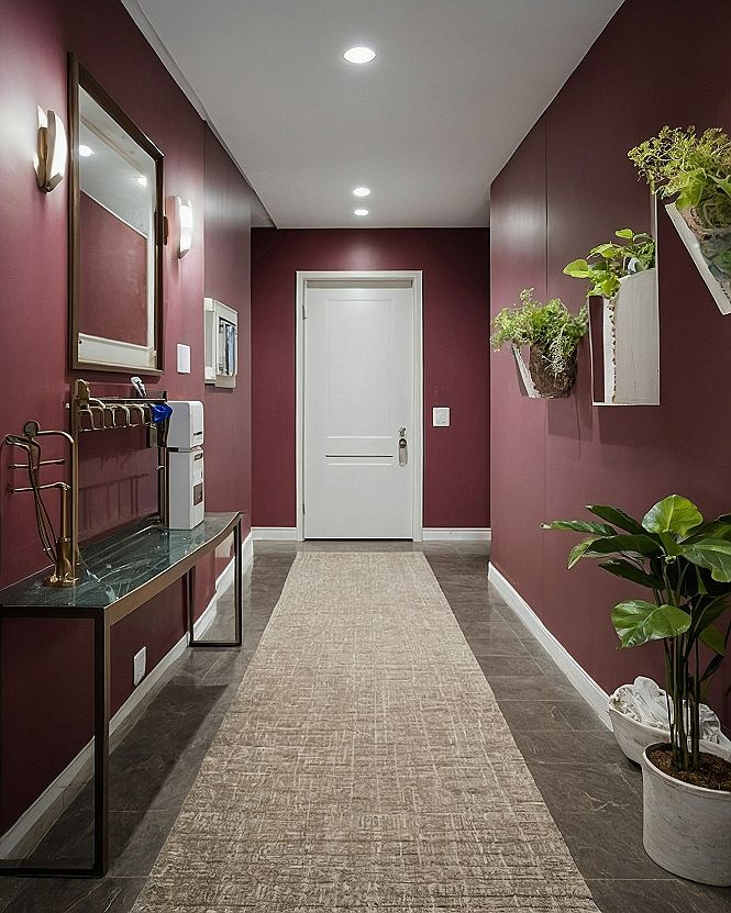 Deep Plum And Purple Tones For Bedroom Accent Walls