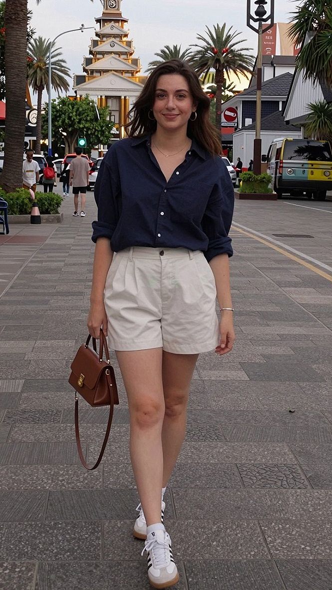 Pairing A Button Down Shirt With Casual Shorts