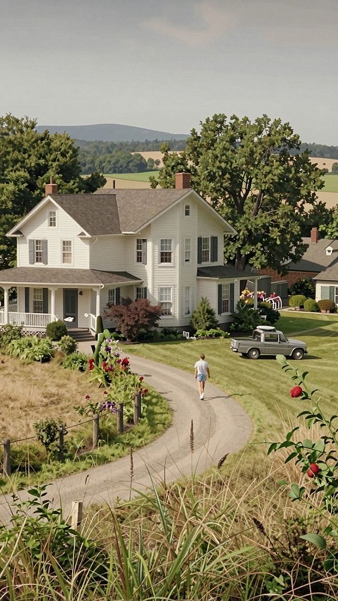 Blending Traditional Farmhouse Architecture With Wild Gardens