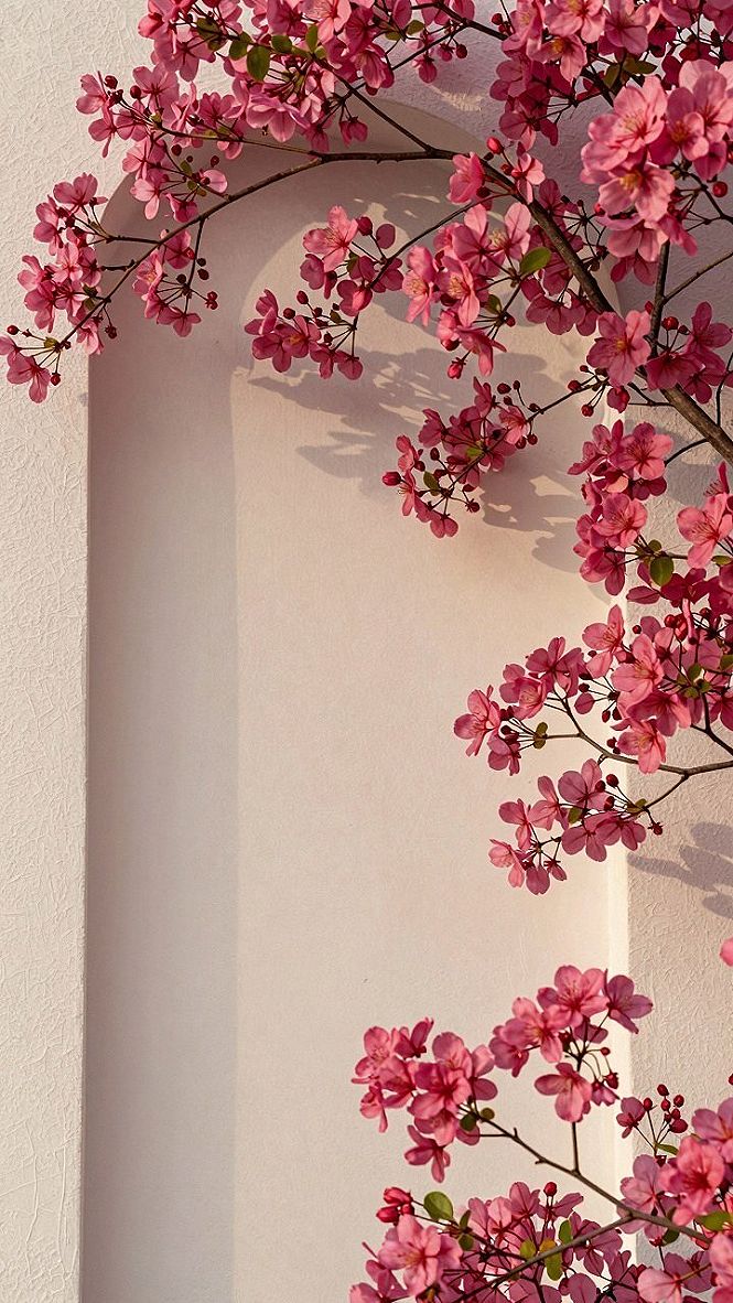 Pairing Floral Accents With Purple Marble iPhone Backgrounds