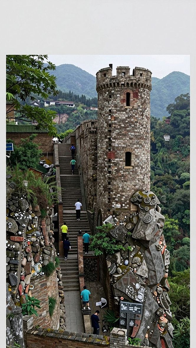 Integrating Stone Fortifications Into Steep Slopes