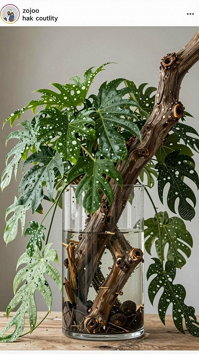 Displaying Plant Cuttings In Clear Glass Vases