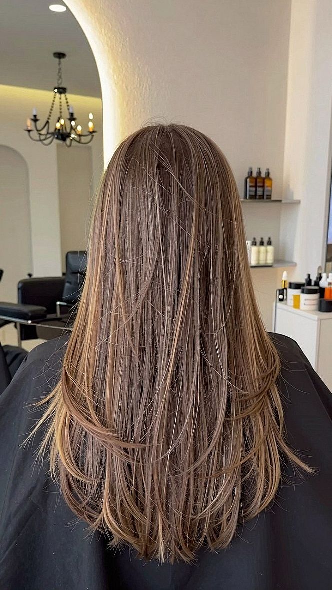 Rich Chestnut Brown Layers With Sleek Movement