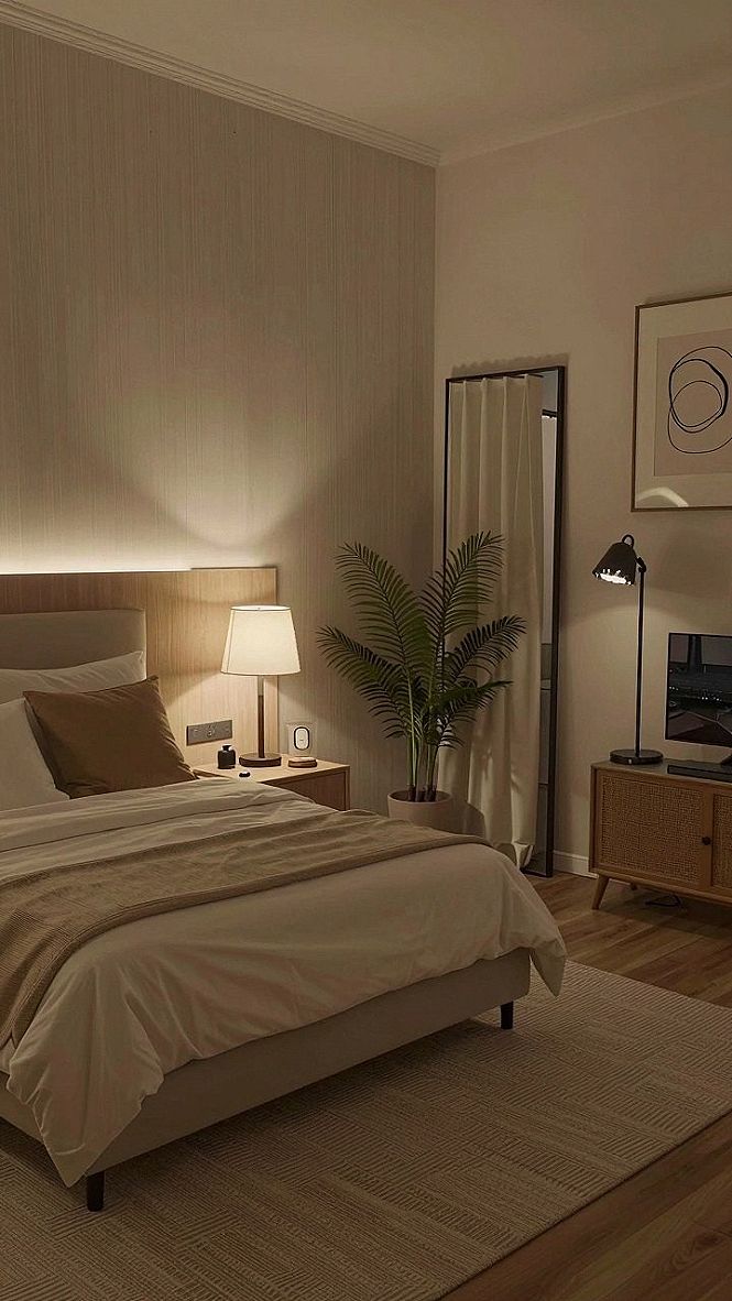Layering Ambient Lighting for a Relaxing Bedroom Vibe