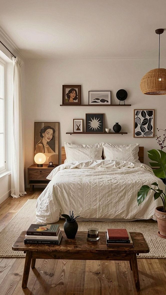 Balancing Bold Tiger Print With Calm Gallery Walls