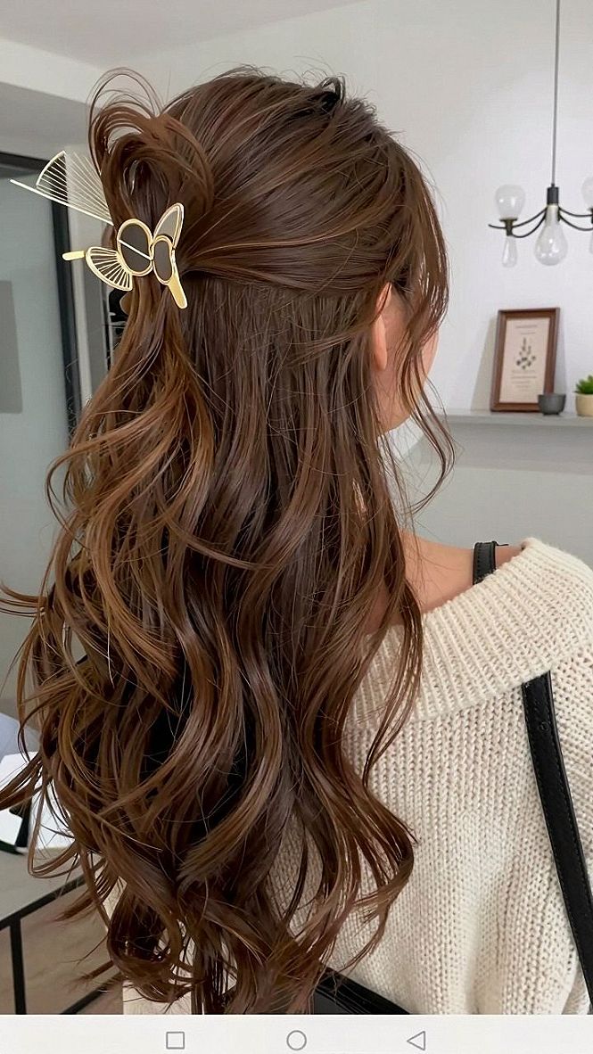 Styling a Half Up Half Down Prom Hairstyle