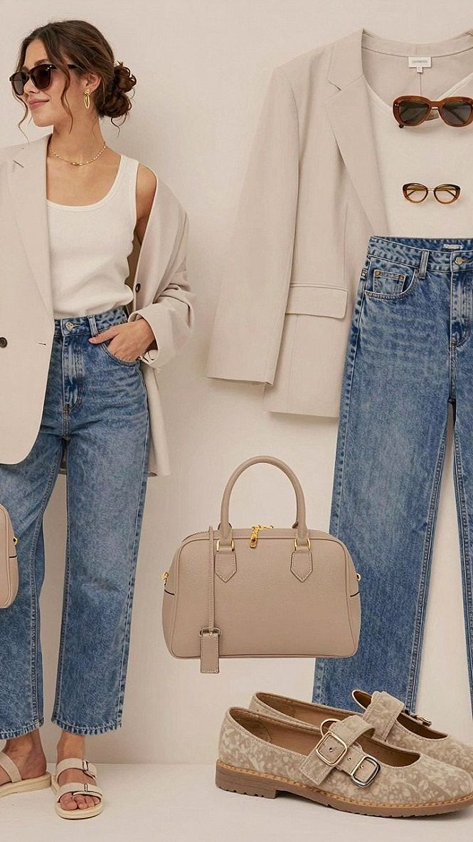 Pairing Patterned Footwear with Denim for Autumn