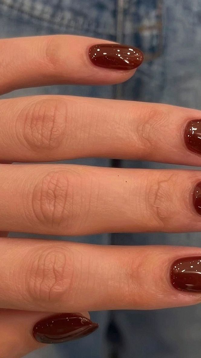 Rich Espresso Tones for Fall Plaid Nails