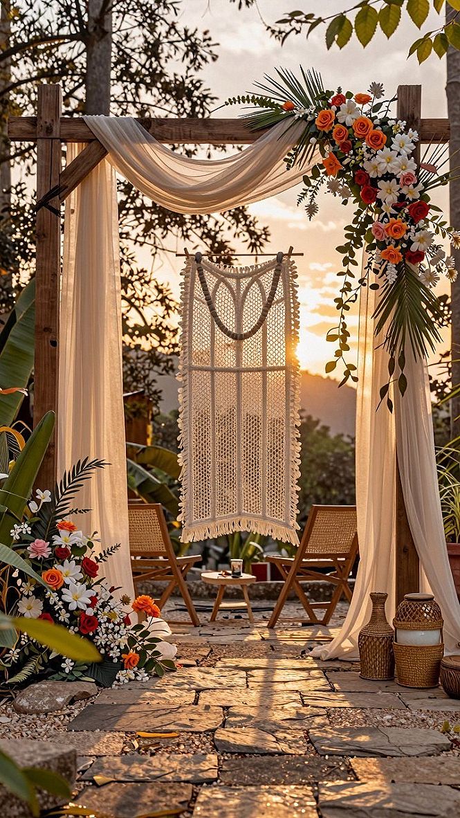Adding Seasonal Floral Arches to Your Autumn Setup