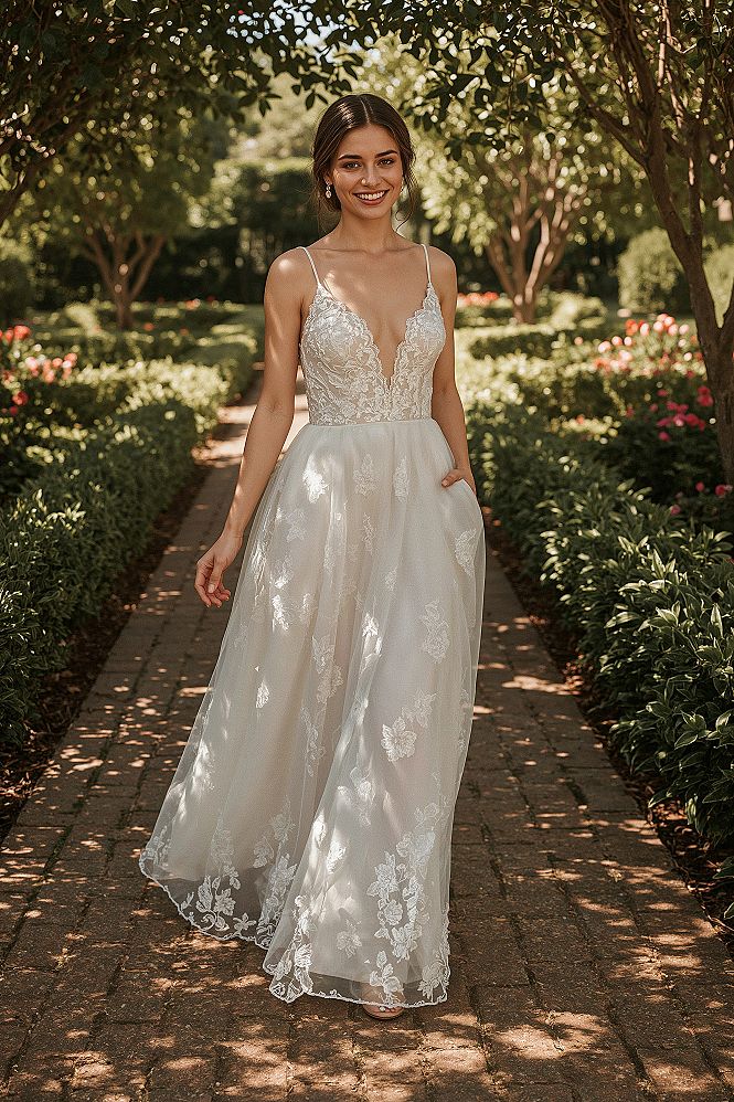 Fairytale Wedding Dress Perfection for Garden Ceremonies