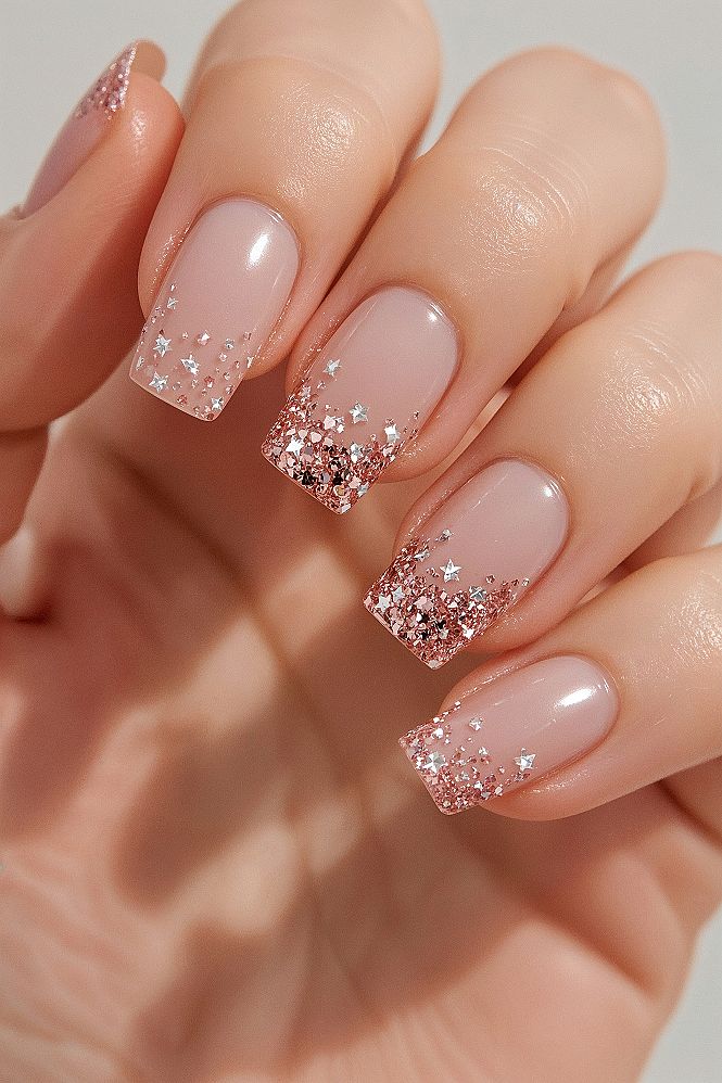 Sparkle Wedding Nails: Pearl & Glitter Design for 2024