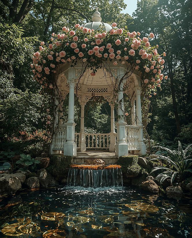 Enchanting Fairytale Garden Gazebo: A Whimsical Retreat