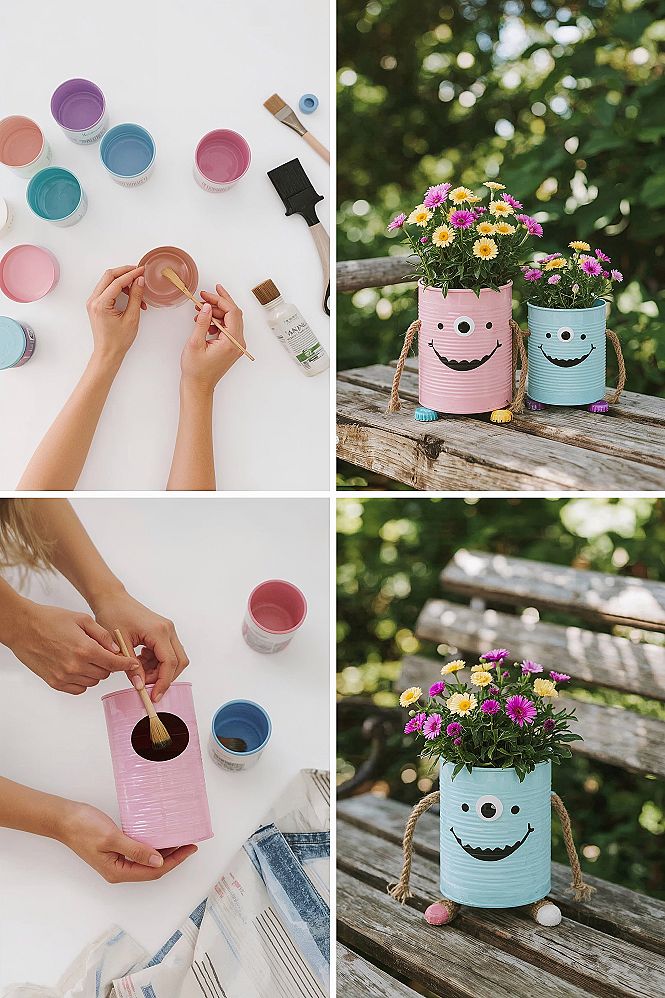 DIY Tin Can Crafts: Whimsical Garden Decor & Wedding Accents