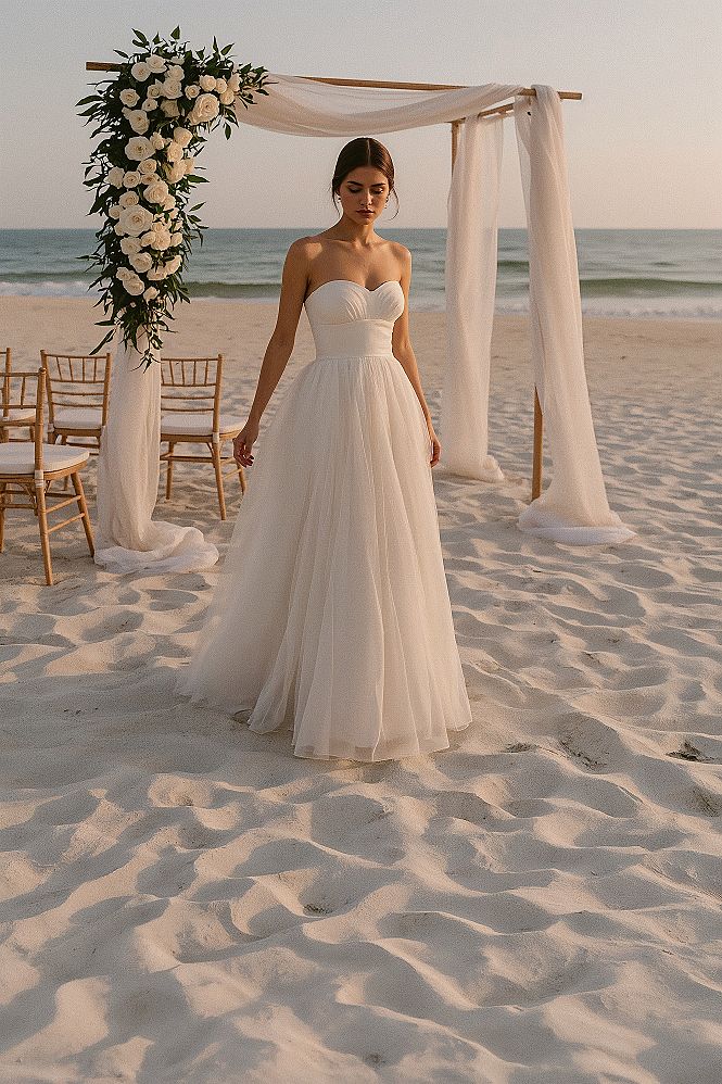 Romantic Beach Wedding Dresses: Flowy & Elegant Bridal Style