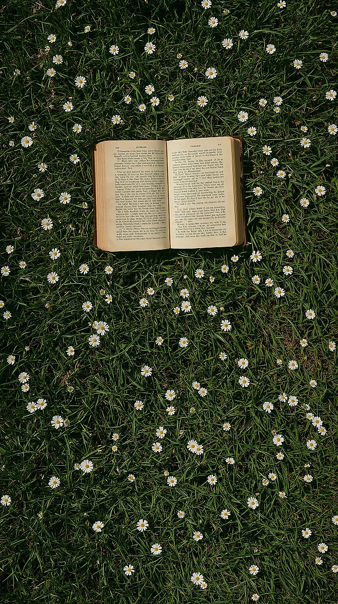Spring Book Aesthetic: Simple Flower Wallpapers for Your Phone