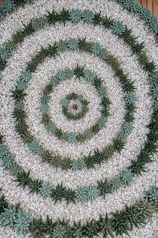 Artistic Backyard Rock Designs for Succulent Lovers