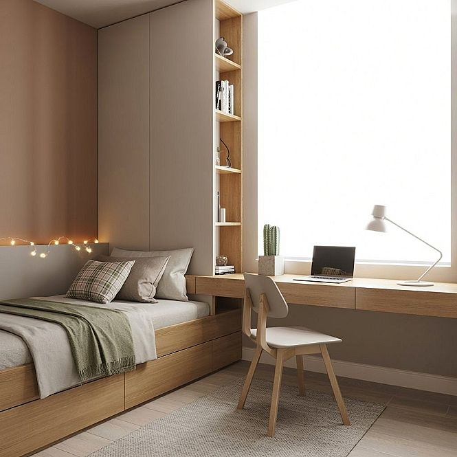 Clever Small Bedroom Office Designs for Compact Living
