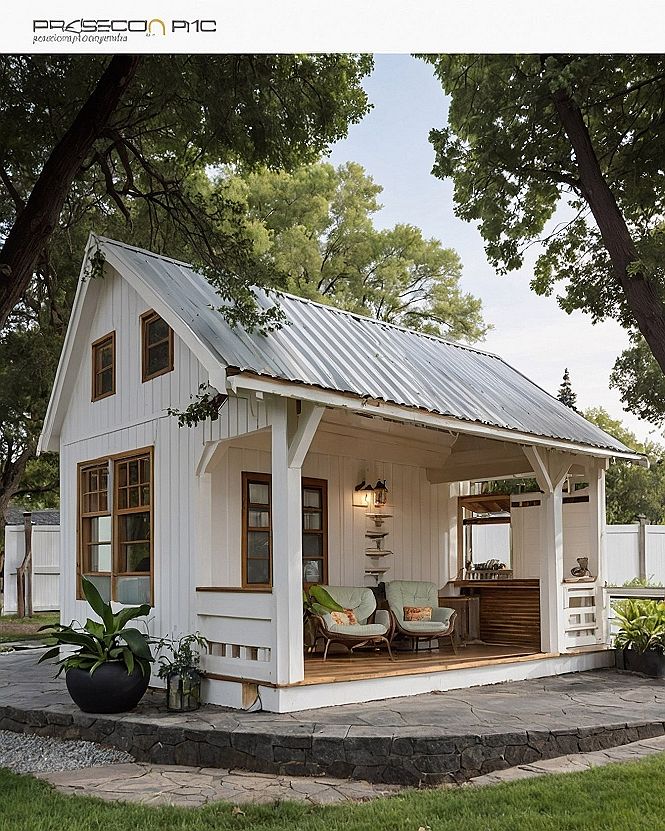 Porch Seating with Textured Cushions