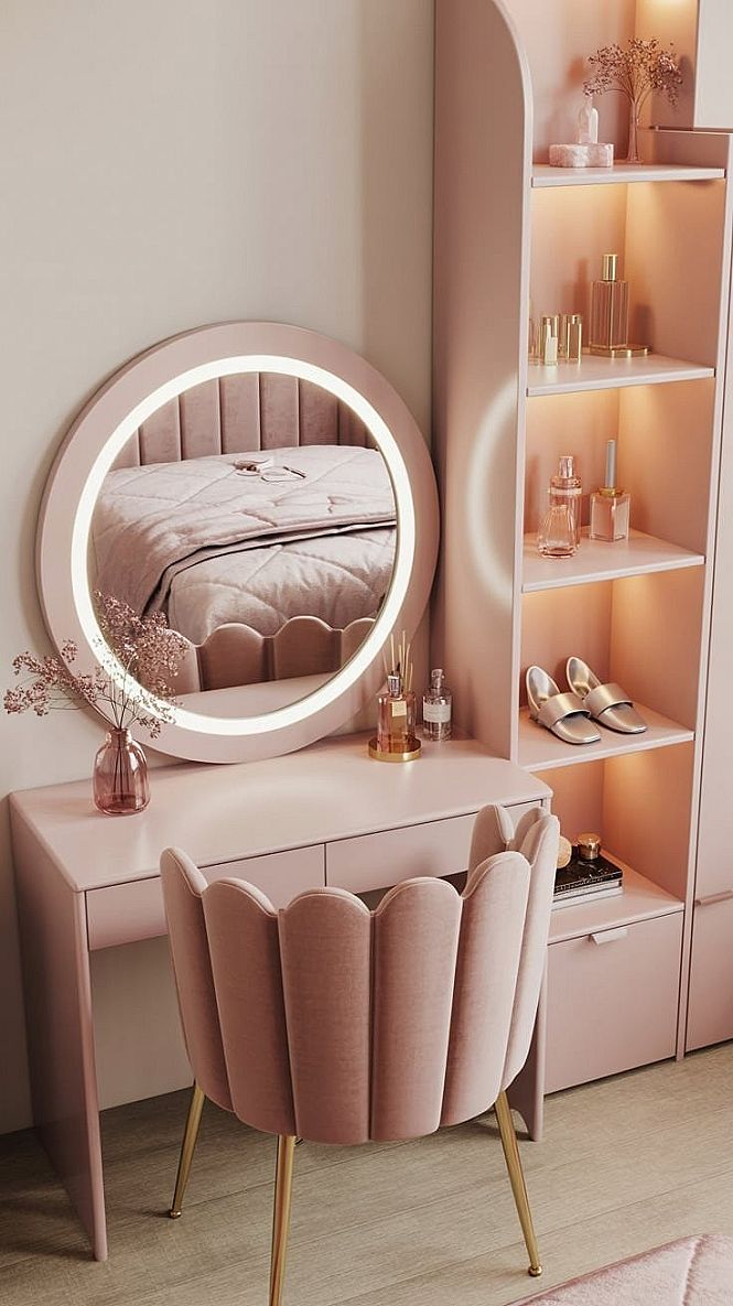 Cute Girly Room Decor: Pink Vanity Ideas for Small Spaces