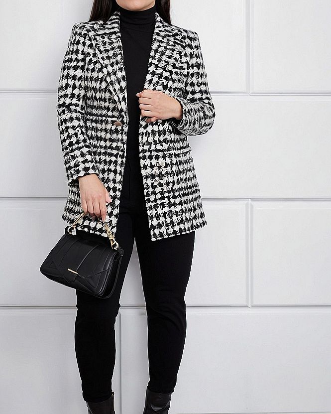 Styling a Patterned Houndstooth Blazer for Work