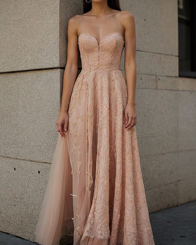 Selecting a Spaghetti Strap Floral Maxi Dress