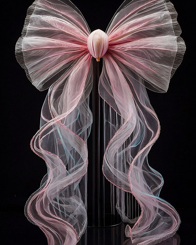Selecting Sheer Organza Bow Wallpapers for Airy Spaces